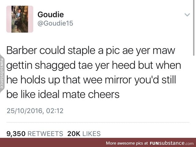 Scottish twitter explains haircuts