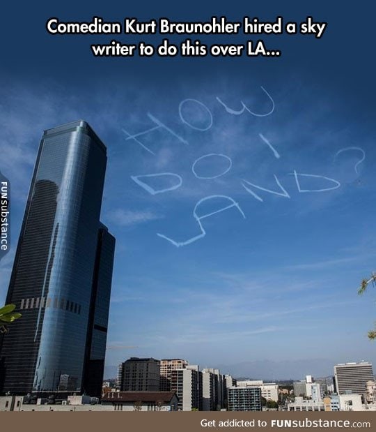 A message in the sky