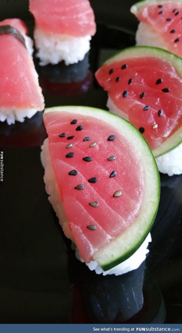 Styling sushi - watermelon