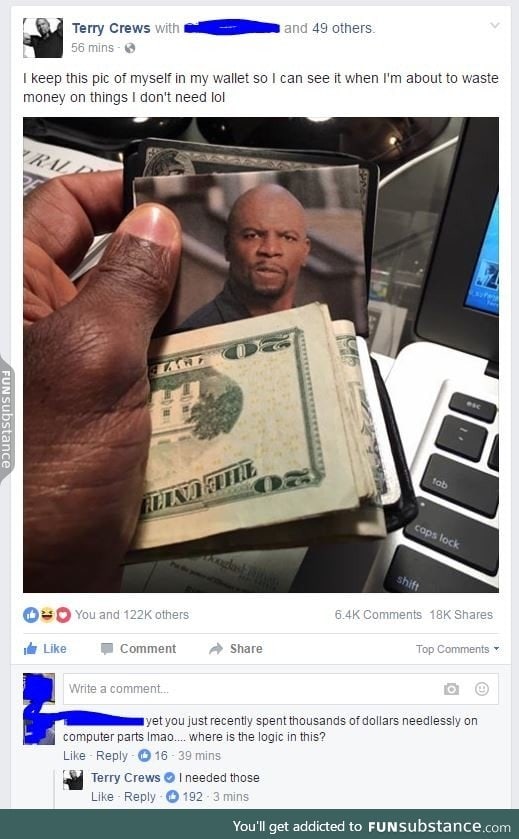 Terry Crews on priorities