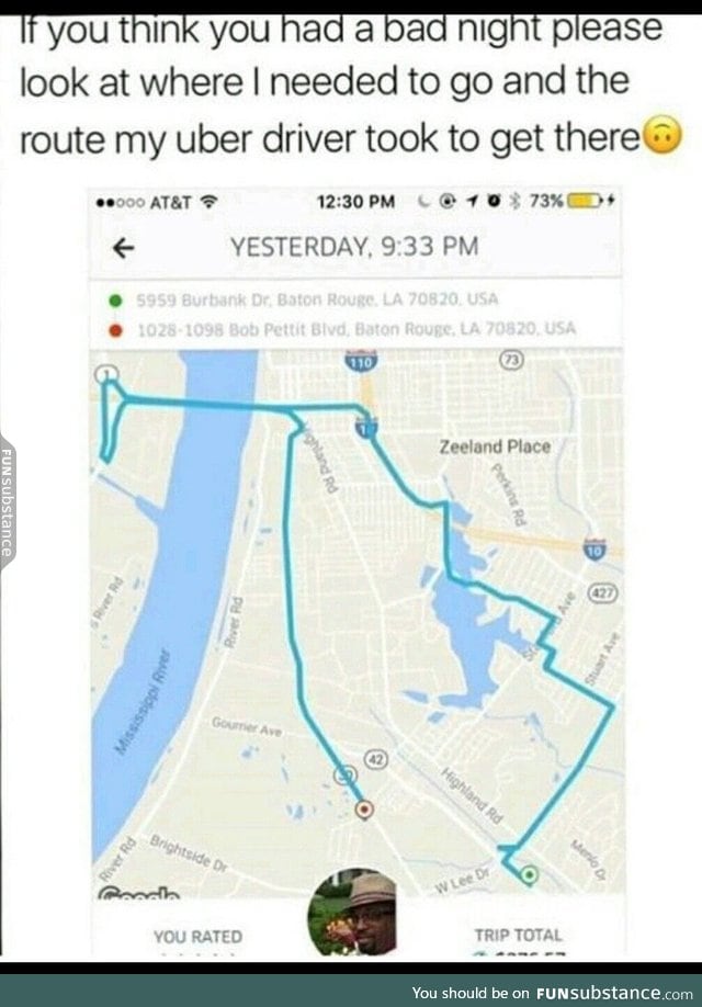 Poor Uber driver