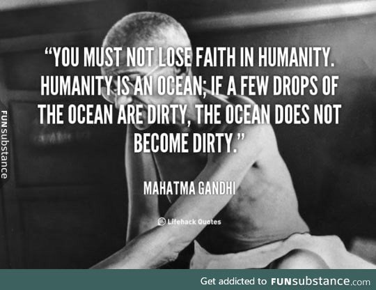 Gandhi was so wise