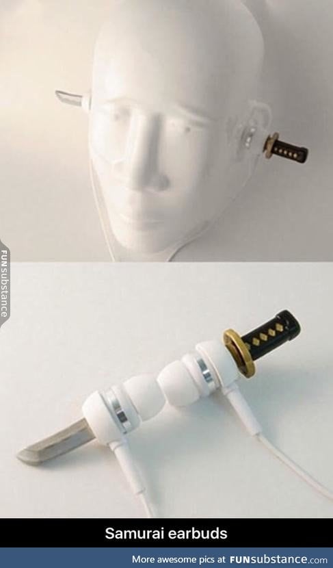 Samurai earbuds