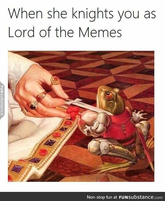 Dat boi gets knighted