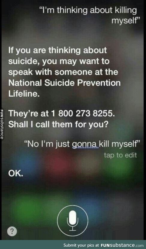 Siri has no feelings