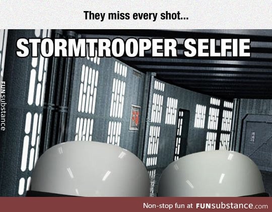 Stormtrooper selfie