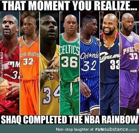 Shaq rainbow