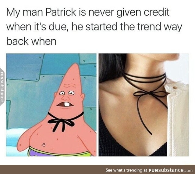 Patrick the fashion leader