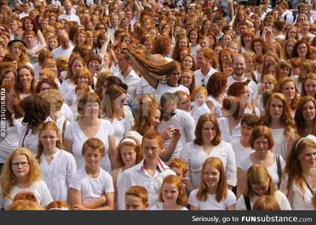 Festival of redheads in Netherlands