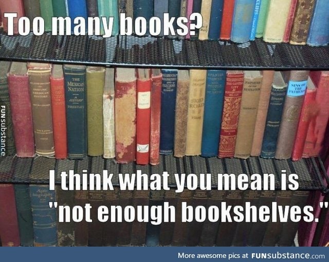 Never enough bookshelves!