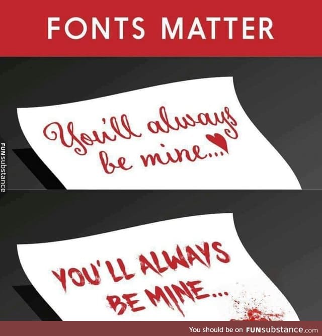 Just don't use Comic Sans