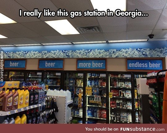 Now that my kind of gas station