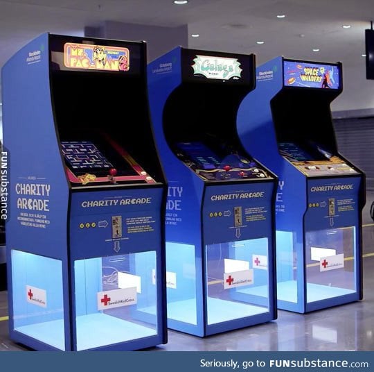 Charity arcade, brilliant idea