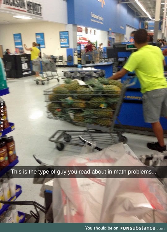 Mike bought thirty-five pineapples