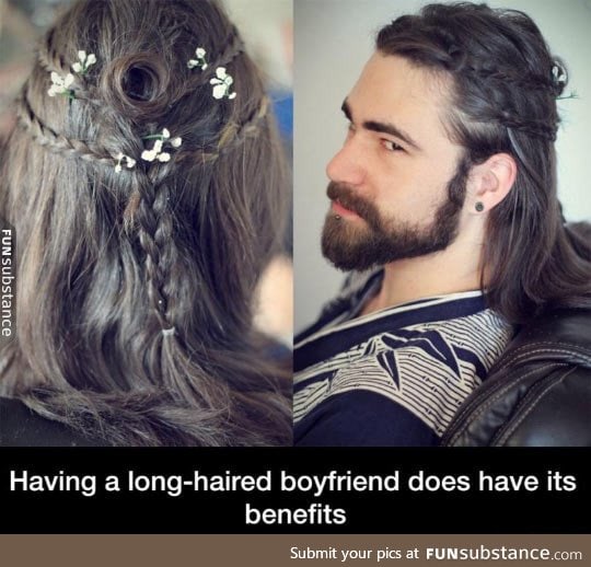 Long-haired boyfriend