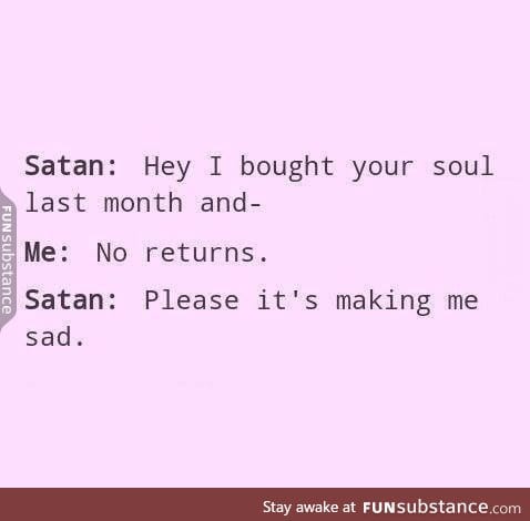 Poor satan