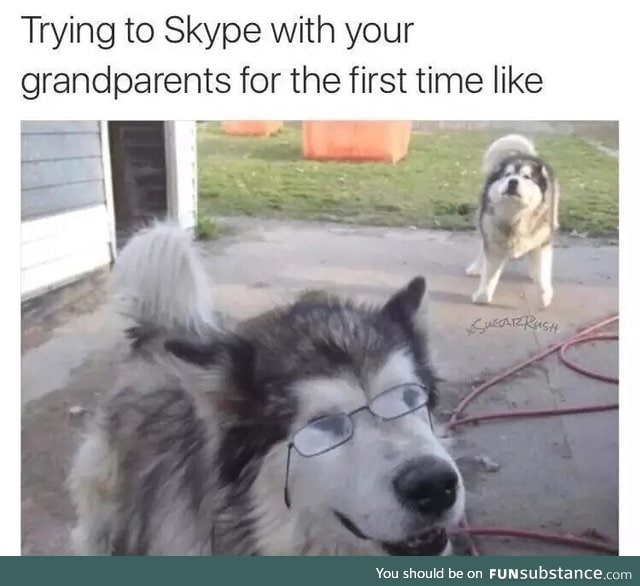 Skyping grandparents