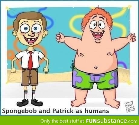 If Spongebob and Patrick were humans