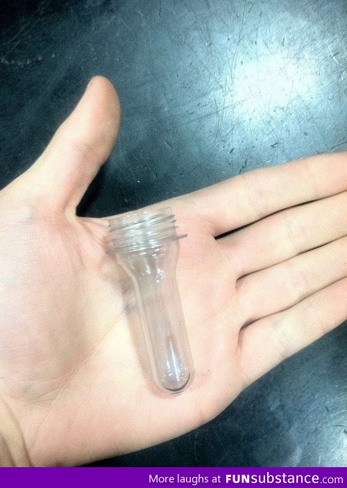 Soda bottle before compressed air is added