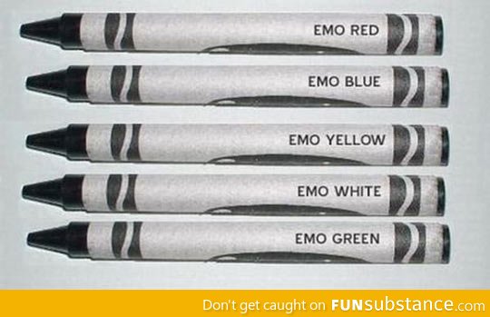New emo crayons