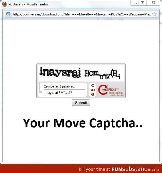 Beating the captcha