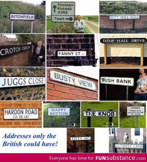 Addresses only British people could have