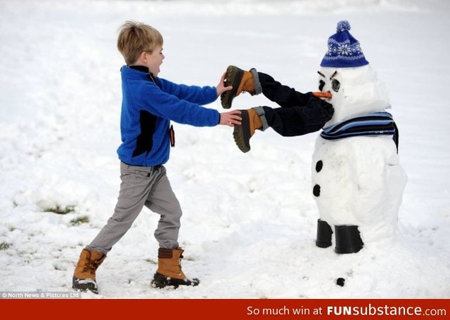 The best snowman I have ever seen