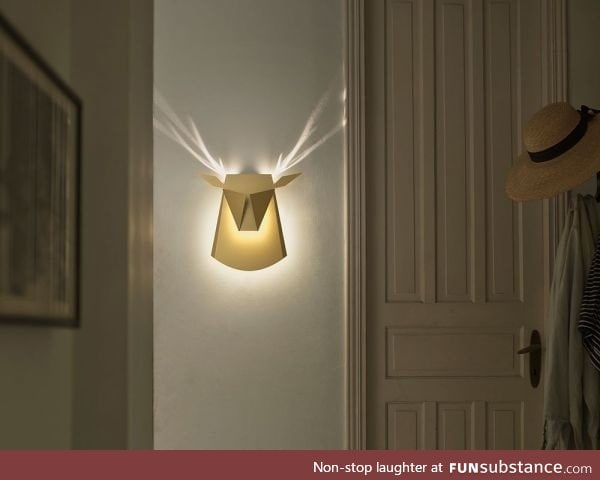 This lamp makes antlers when switched on