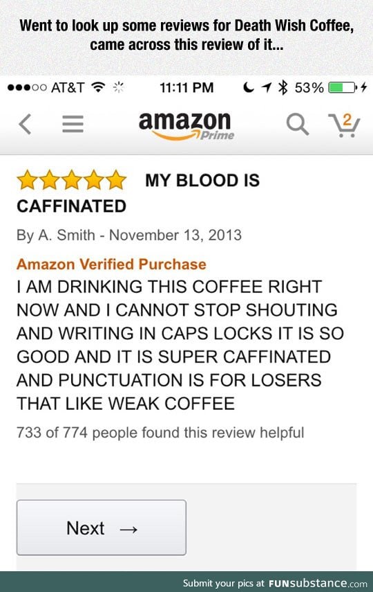 Death wish coffee review