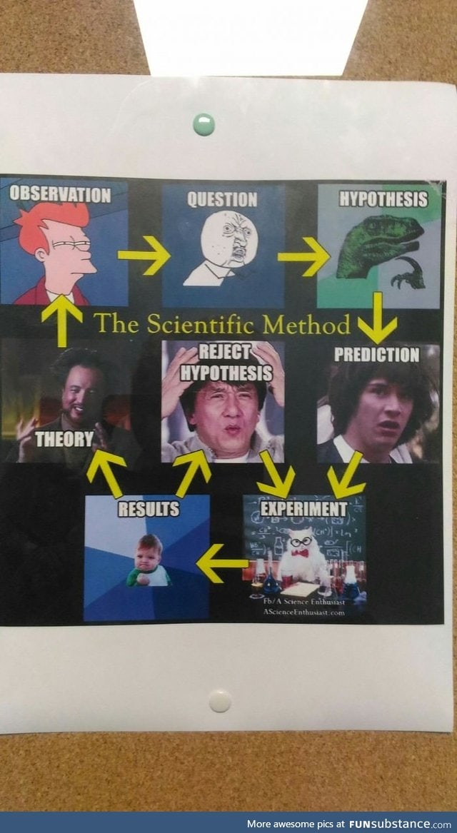 Scientific method explained by my highschool's teacher