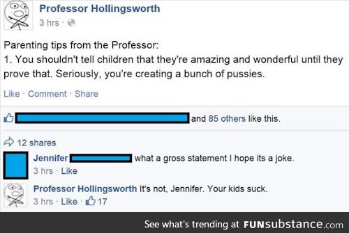 Good guy Professor Hollingsworth