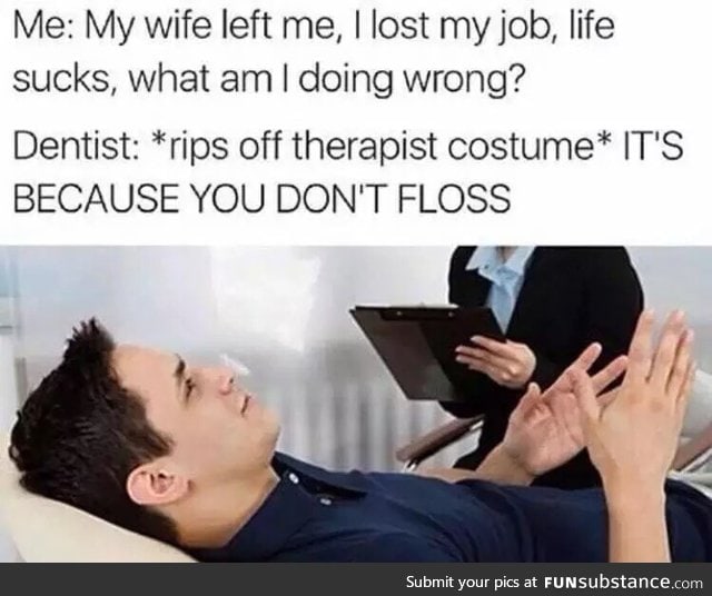 Flossing is the solution