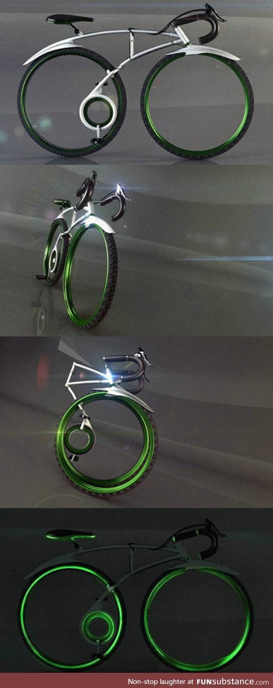 Clever folding bicycle