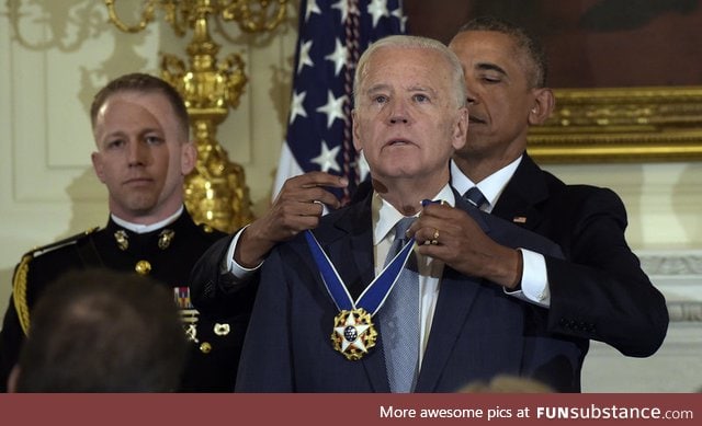 Biden Was Awarded The Presidential Medal Of Freedom With Distinction!