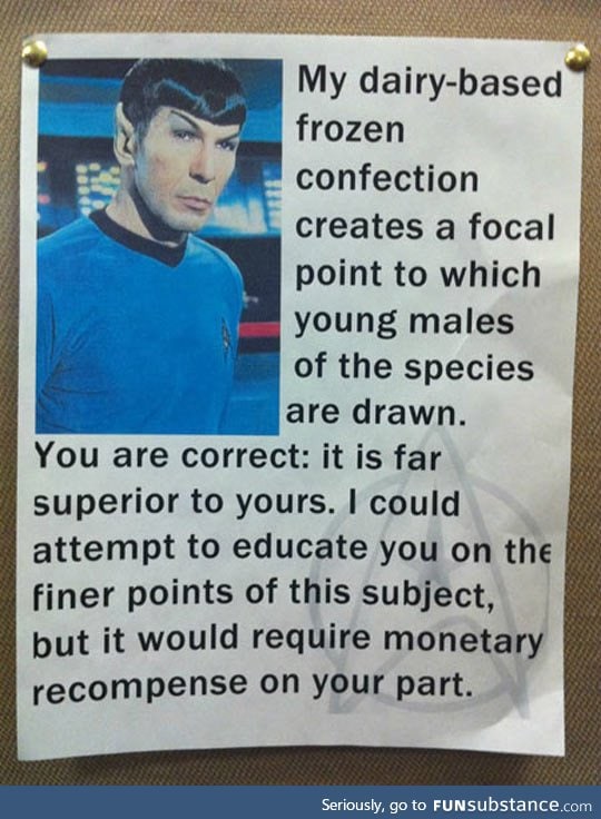 Spock's Milkshake Brings All The Boys To The Yard