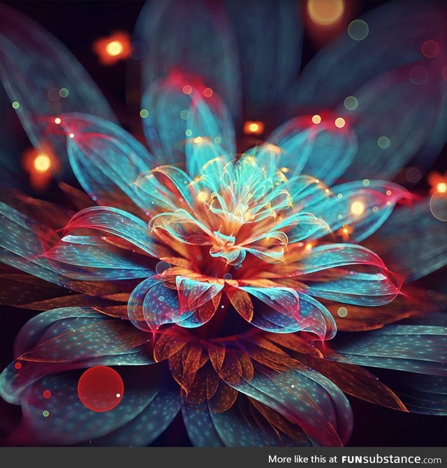 'Blooming flame' by fractist, Digital Art, 2016