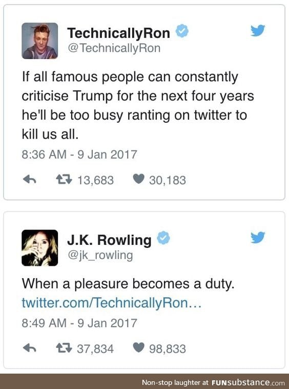 j.k Rowling is a savage