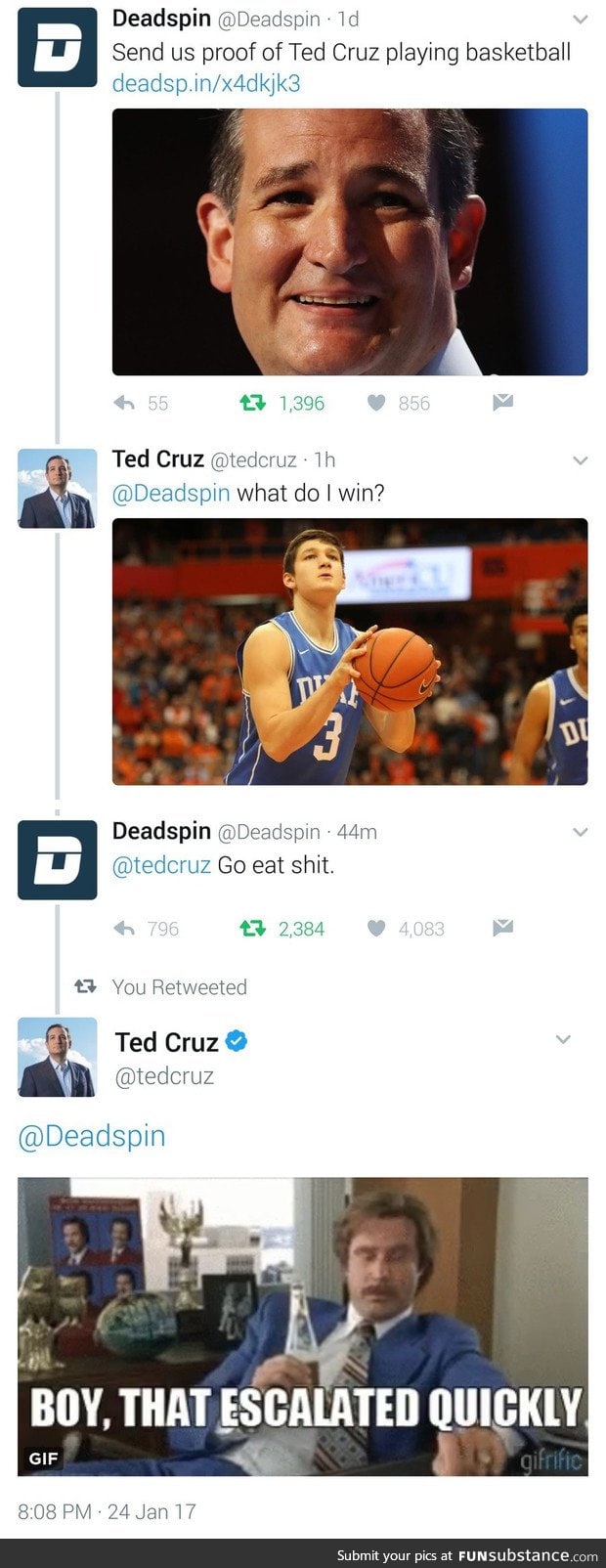 Ted Cruz mic drop