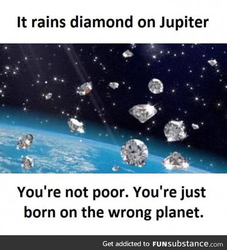 If it rains diamonds it's probably not valuable