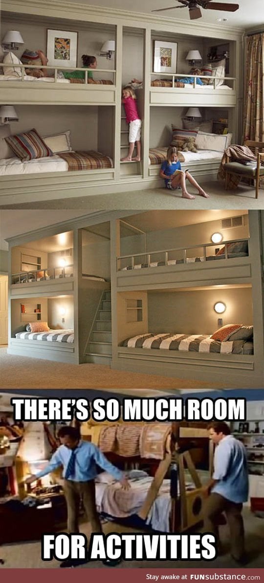 Omg, so much room for activities