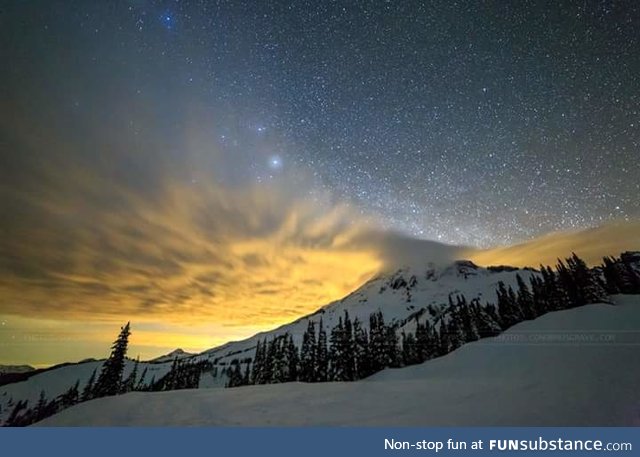 Stars over the mountains