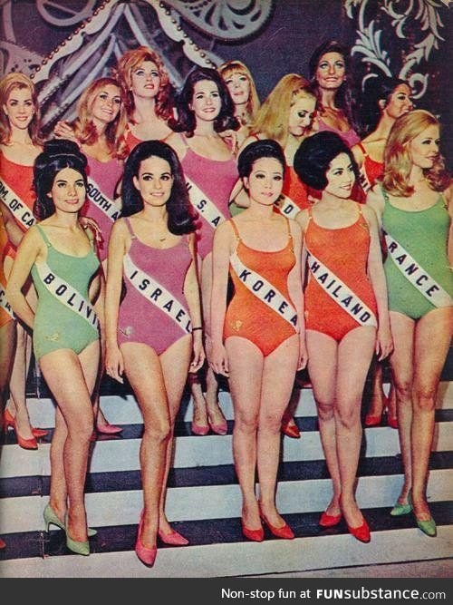 Contestants in the Miss Universe Pageant, 1968