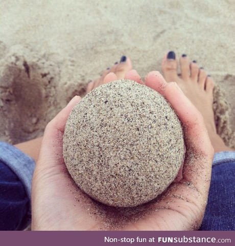 A perfect ball of sand!