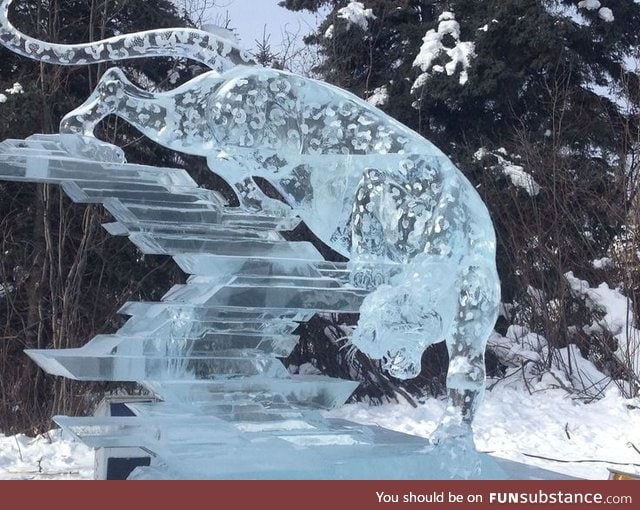 Amazing ice sculpture