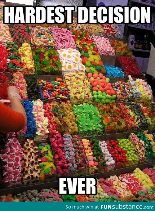 Me at the candy store