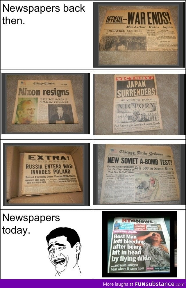 Newspapers today