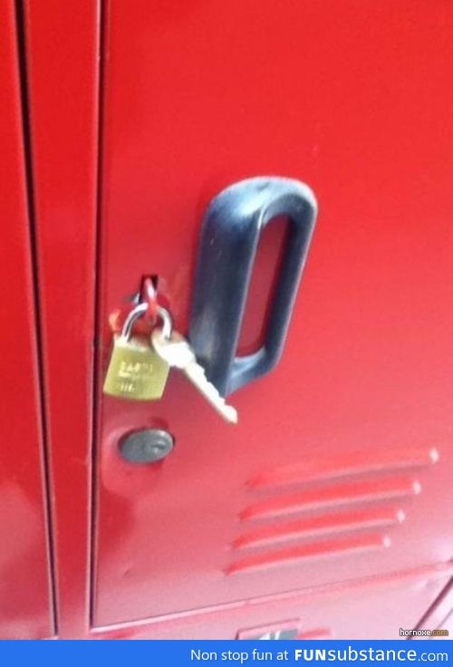 One way to store your spare key?