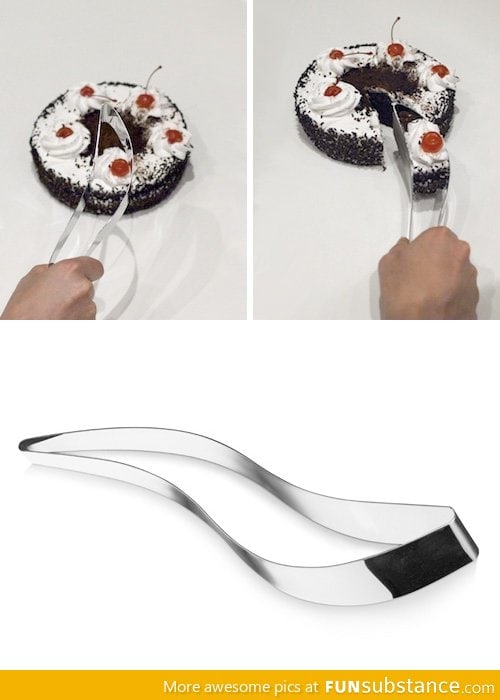 Awesome cake knife