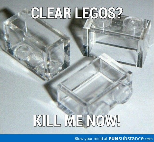 Dangerous transparent legos