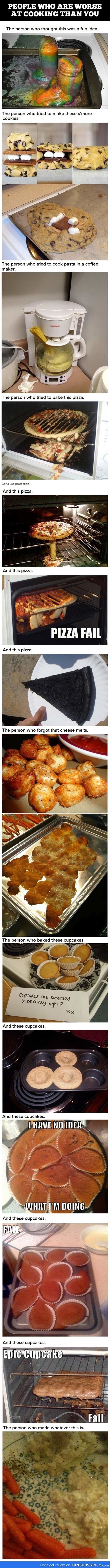 People who suck at cooking